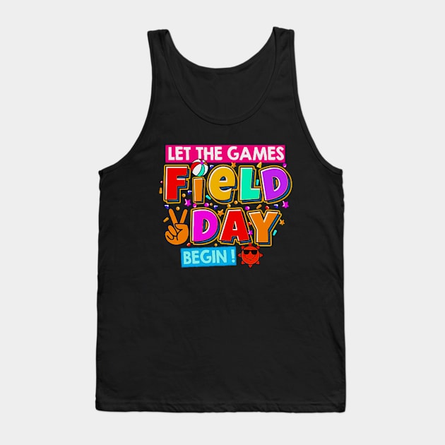 Field Day Let The Games Begin Kids Boys Girls Teachers Gifts Tank Top by masterpiecesai